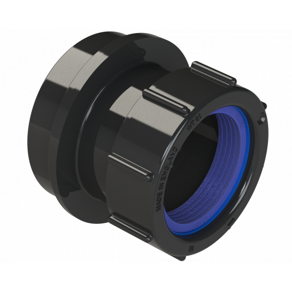 Polypipe R/seal Angled Adaptor 40mm 92.5 Deg - Black (SN67B)