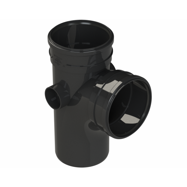 Polypipe R/seal Singl Branch 6in/160mm 92.5D Eq Bk (ST601B)