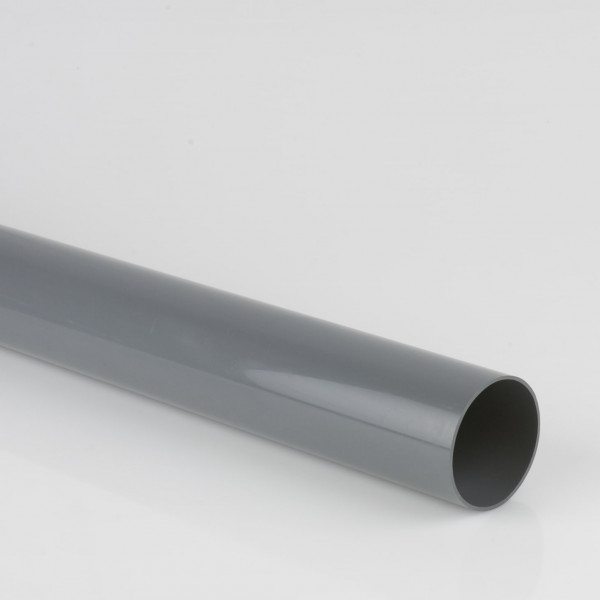 Brett Martin Solv Soil 4M PE Pipe 110mm - Grey (BS404G)