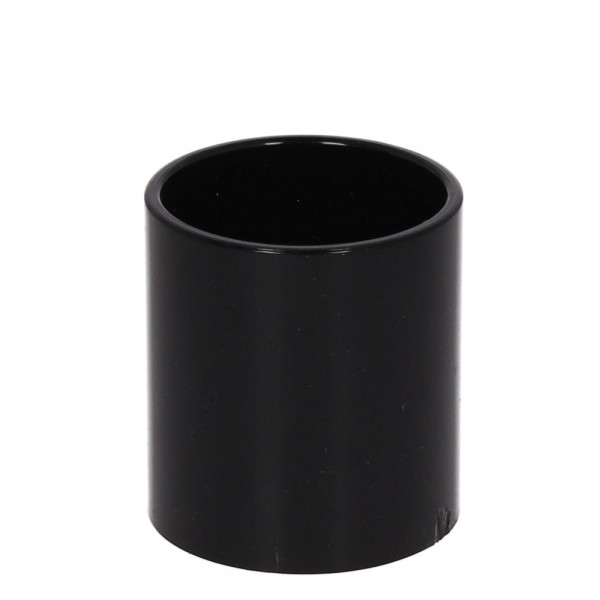 Plumin Overflow Straight Connector 21.5mm - Black