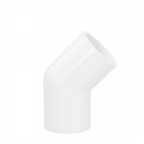 Plumin Overflow 45° Obtuse Bend 21.5mm - White