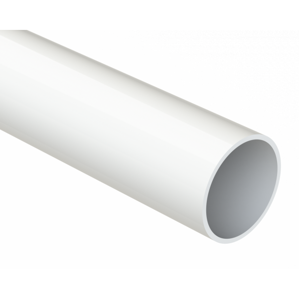 Polypipe S/weld Overflow Pipe 3M Length - White (NS43W)