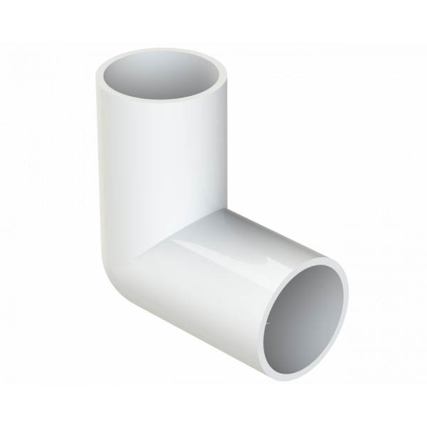Polypipe S/weld Knuckle Bend 90 Deg - White (NS45W)