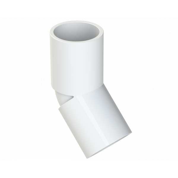Polypipe S/weld 45 Deg Bend - White (NS55W)