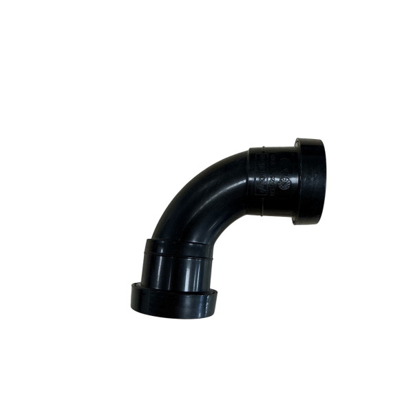Plumin Push-Fit Waste 32mm 92.5° Swept Bend Black