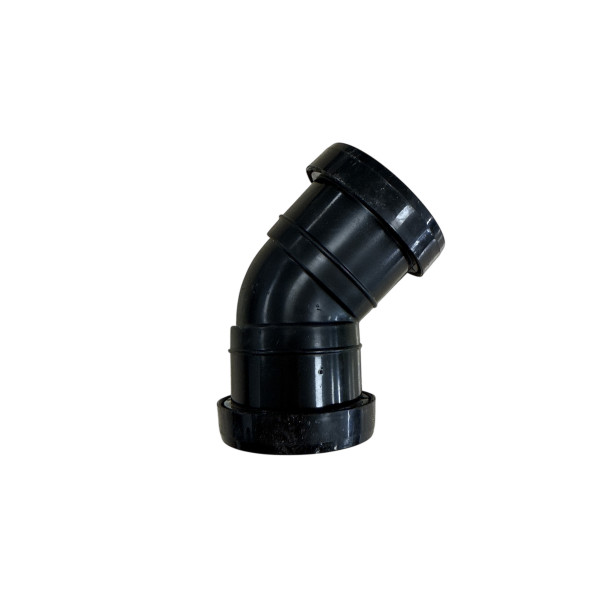 Plumin Push-Fit Waste 40mm 135° Obtuse Bend Black
