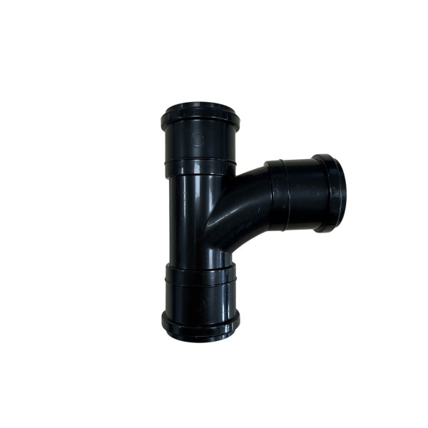Plumin Push-Fit Waste 32mm 90° Swept Branch Black