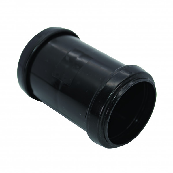Floplast 40mm - 1½in Straight Coupling Push Fit - Black (WP08B)