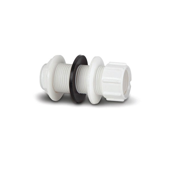 Polypipe Pushfit Overflow Straight Tank Connector (VP49W)