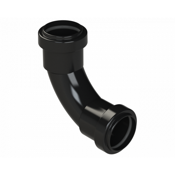Polypipe Pushfit Swept Bend 91.25DEG 32mm - Black (WP13B)