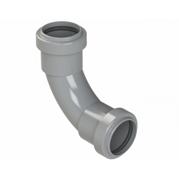 Polypipe Pushfit Swept Bend 91.25DEG 32mm - Grey (WP13G)