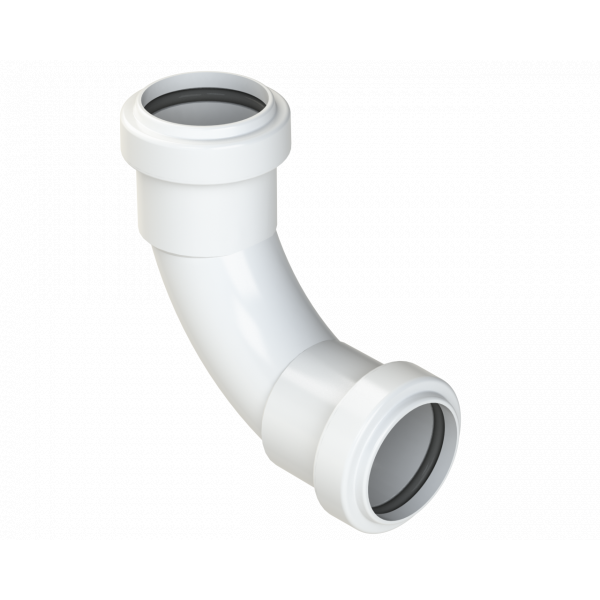 Polypipe Pushfit Swept Bend 91.25DEG 32mm - White (WP13W)