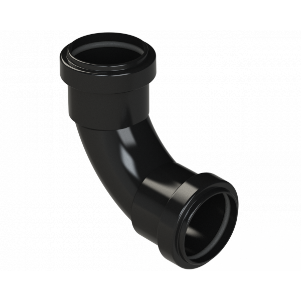 Polypipe Pushfit Swept Bend 91.25DEG 40mm - Black (WP14B)