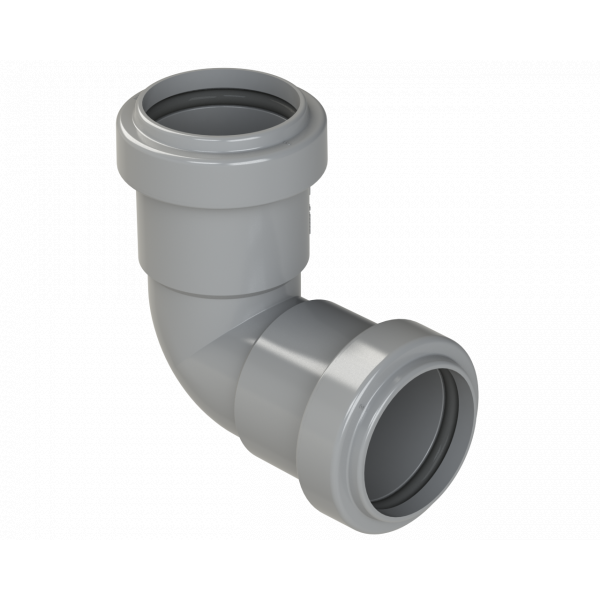 Polypipe Pushfit Knuckle Bend 90DEG 32mm - Grey (WP15G)