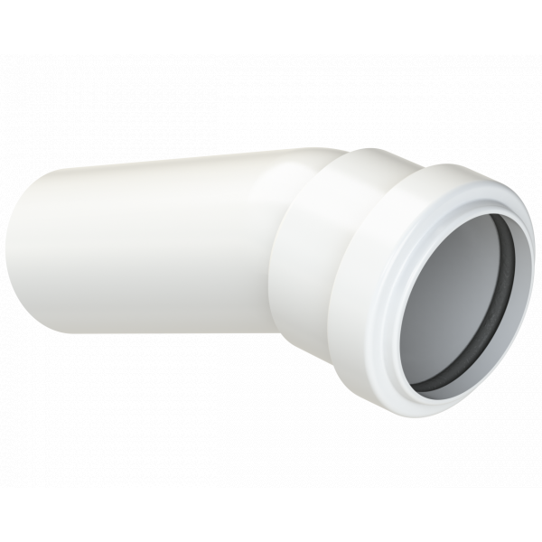 Polypipe Pushfit Soil Boss Bend 157.5D 40mm - White (WP20W)