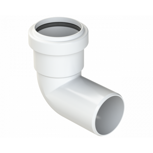 Polypipe Pushfit Swivel Bend 91.25DEG 40mm - White (WP24W)