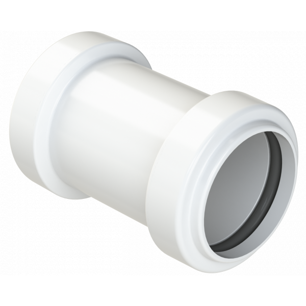 Polypipe Pushfit Straight Coupling 32mm - White (WP25W)