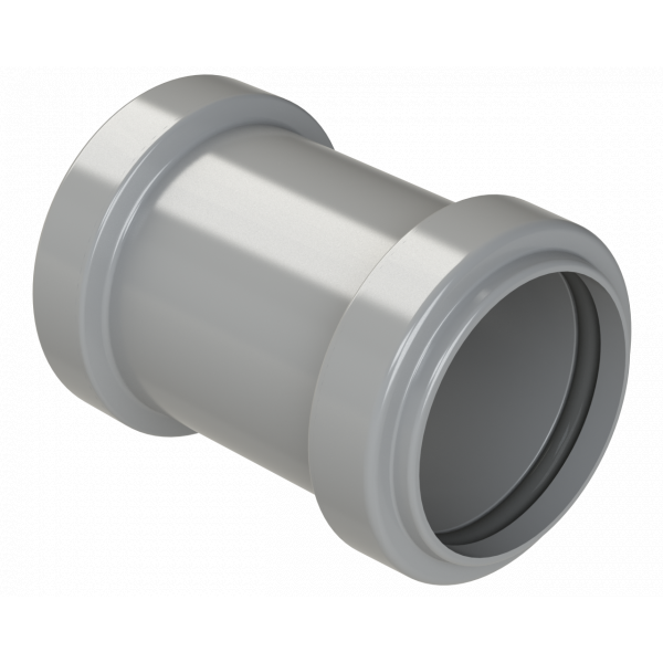 Polypipe Pushfit Straight Coupling 40mm - Grey (WP26G)
