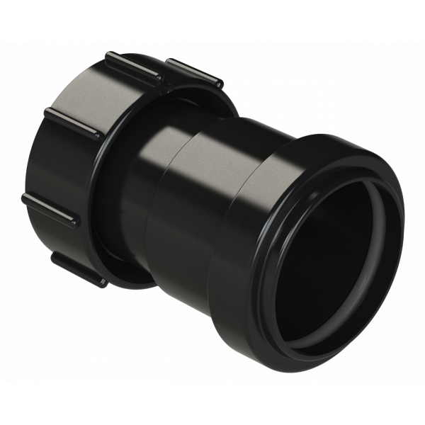 Polypipe Pushfit Threaded Coupling 40mm - Black (WP32B)