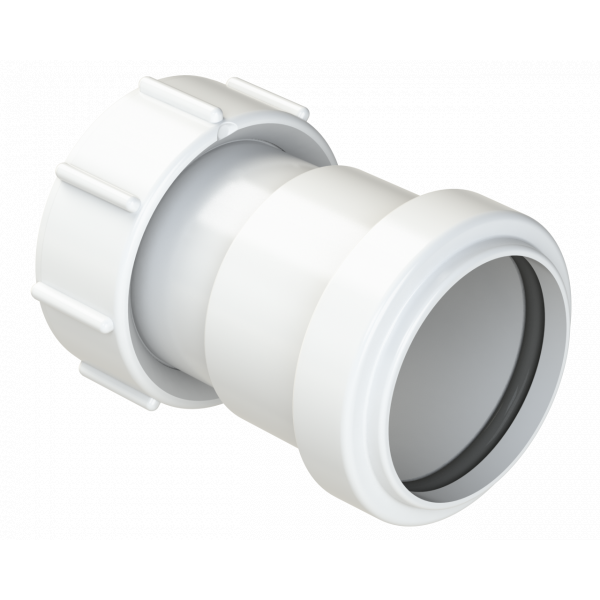 Polypipe Pushfit Threaded Coupling 40mm - White (WP32W)