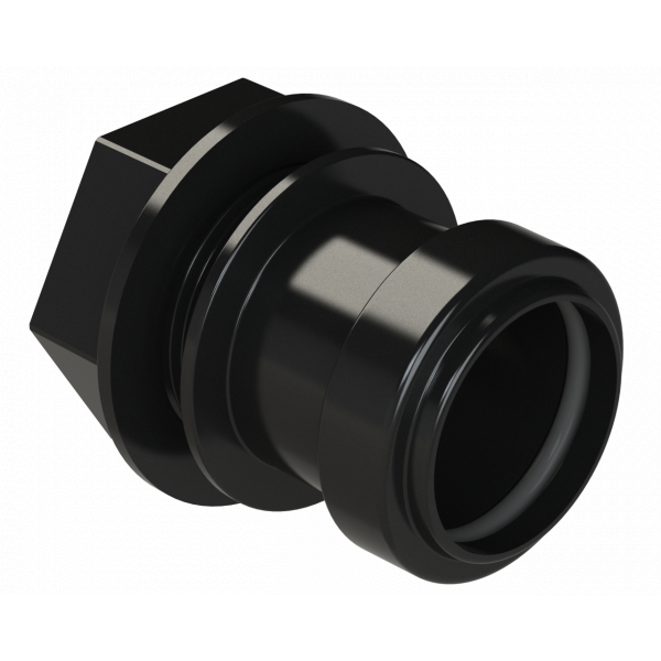 Polypipe Pushfit Tank Connector 32mm - Black (WP35B)