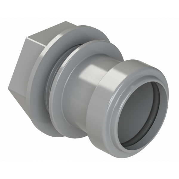 Polypipe Pushfit Tank Connector 32mm - Grey (WP35G)