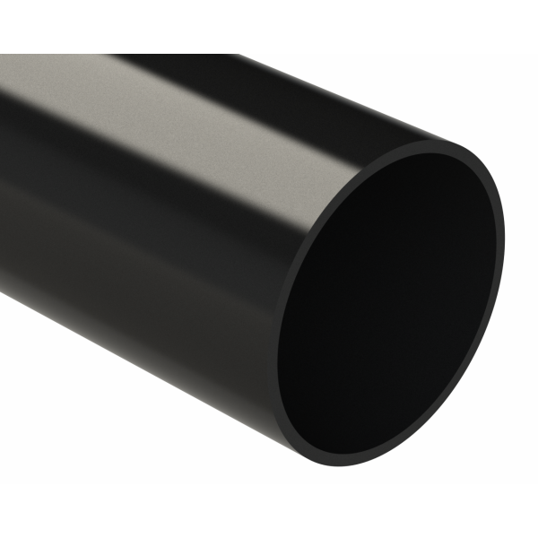 Polypipe Pushfit Waste Pipe 50mm 3M Length - Black (WP51B)