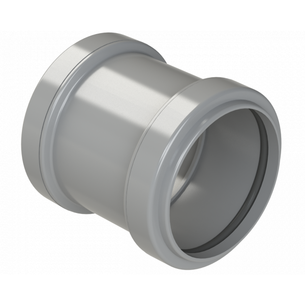 Polypipe Pushfit Straight Coupling 50mm - Grey (WP58G)