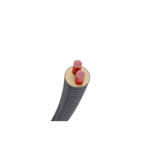 Brugg 2x63/182 DN50 CALPEX DUO HEATING PIPE 6 BAR PER METRE (ET1007315)