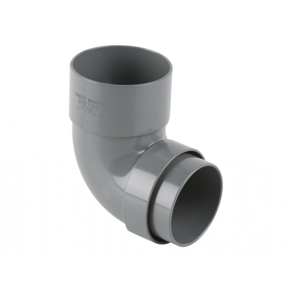 Brett Martin 68mm Downpipe Bend 112.5° Offset - Grey (BR209G)