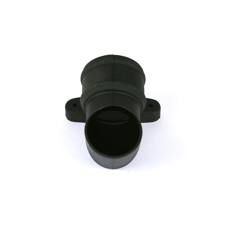 Brett Martin Cascade 105mm Down Pipe Shoe With Lugs Cast Iron Style - Black (BR916LCI)