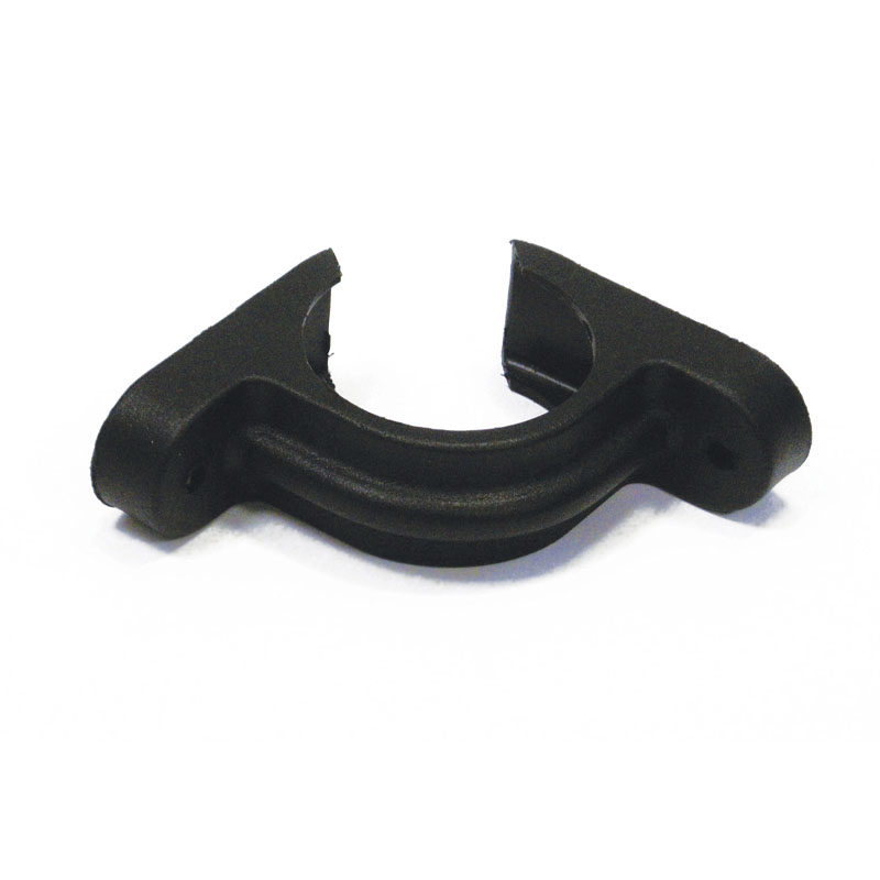 Brett Martin Cascade Corner Round 68mm Pipe Clip Cast Iron Style - Black (BR2507LCI)