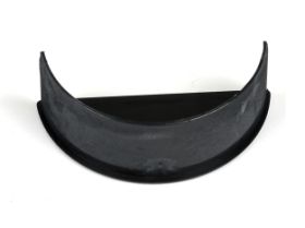Brett Martin Cascade Half Round 112mm Int Stop End Cast Iron Style - Black (BR046CI)