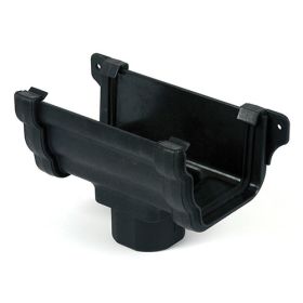 Brett Martin Cascade Ogee 106mm Running Outlet Cast Iron Style - Black (BR085CI)