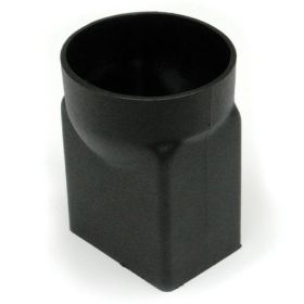 Brett Martin Cascade Rectangular 100mm x 75mm Gutter Adaptor Cast Iron Style - Black (BR8033CI)