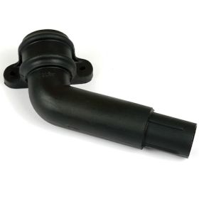 Brett Martin Cascade Round 68mm 112.5° Bend With Lugs Right Hand Cast Iron Style - Black (BR221RCI)