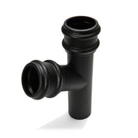 Brett Martin Cascade Round 68mm 112.5° Degree Branch Cast Iron Style - Black (BR218CI)