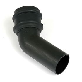 Brett Martin Cascade Round 68mm 135° Degree Spigot Bend Cast Iron Style - Black (BR219CI)
