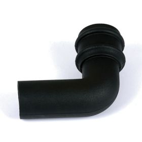 Brett Martin Cascade Round 68mm 92.5° Degree Spigot Bend Cast Iron Style - Black (BR208CI)