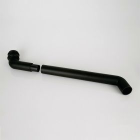 Brett Martin Cascade Round 68mm Adj Offset Kit Cast Iron Style - Black (BR2000CI)