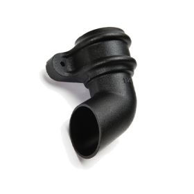 Brett Martin Cascade Round 68mm Left Hand Shoe With Lugs Cast Iron Style - Black (BR214LCI)