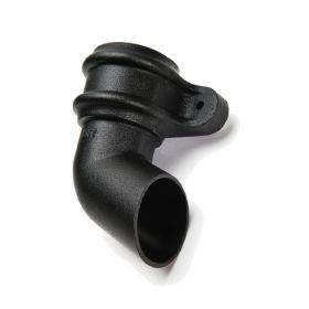 Brett Martin Cascade Round 68mm Right Hand Shoe With Lugs Cast Iron Style - Black (BR214RCI)