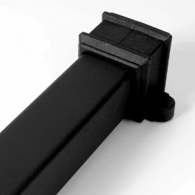 Brett Martin Cascade Square 68mm 1.8M Downpipe Cast Iron Style - Black (BR5018LCI)