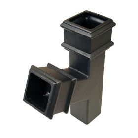Brett Martin Cascade Square 68mm 112.5° Degree Branch Cast Iron Style - Black (BR518CI)