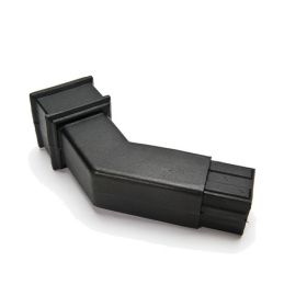 Brett Martin Cascade Square 68mm 112.5° Degree Spigot Bend Cast Iron Style - Black (BR509CI)