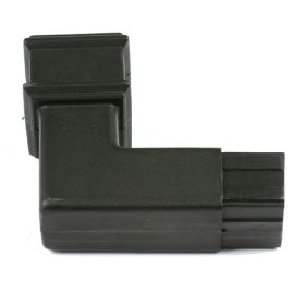 Brett Martin Cascade Square 68mm 92.5° Degree Spigot Bend Cast Iron Style - Black (BR508CI)