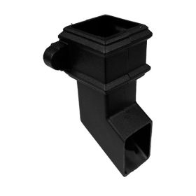 Brett Martin Cascade Square 68mm Shoe With Lugs Cast Iron Style - Black (BR516LCI)