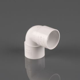 Brett Martin Mupvc Solvent Weld Waste 40mm Knuckle Bend 90 - White (W2120W)