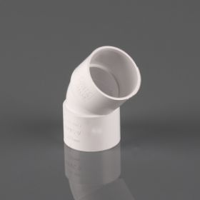 Brett Martin Mupvc Solvent Weld Waste 40mm Obtuse Bend 135° - White (W2130W)