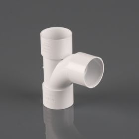 Brett Martin Mupvc Solvent Weld Waste 40mm Swept Tee 92.5° - White (W2160W)